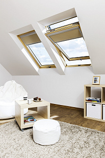 Объект из Мансардные окна c 2-камерным стеклопакетом Fakro FTP-V U4